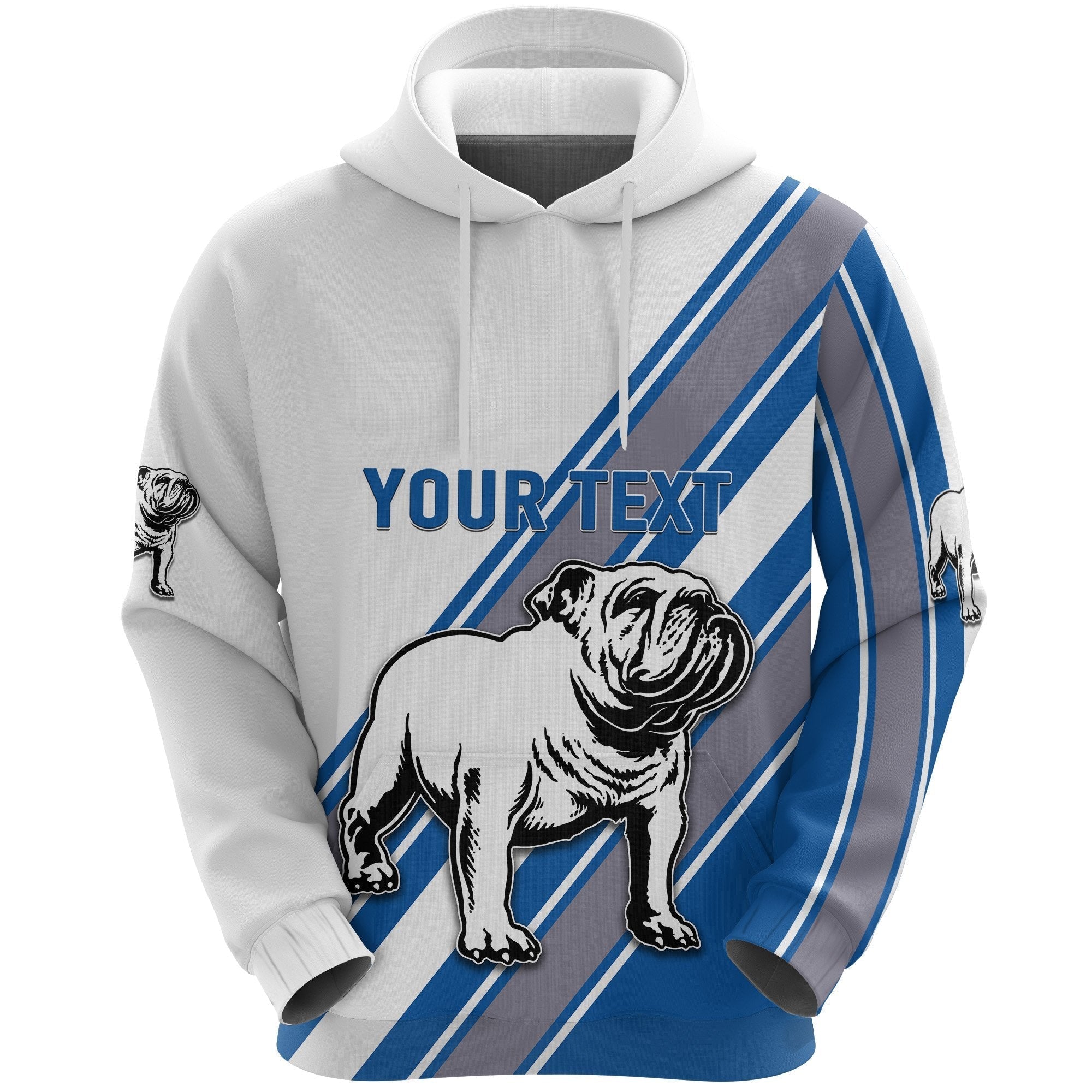 (Custom Personalised) Canterbury - Bankstown Bulldogs Hoodie Simple Style - Vibe Hoodie Shop