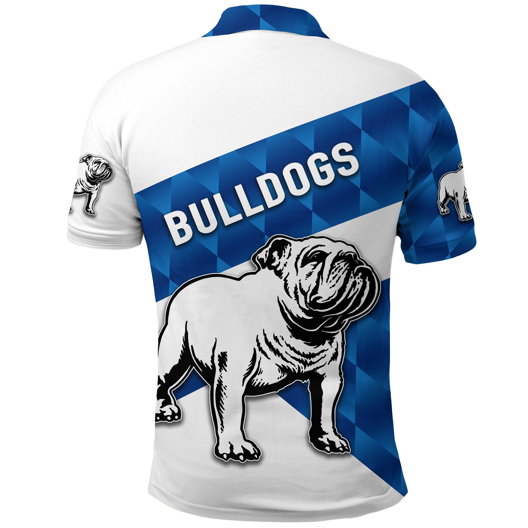 (Custom Personalised) Bulldogs Polo Shirt Sporty Style - Vibe Hoodie Shop