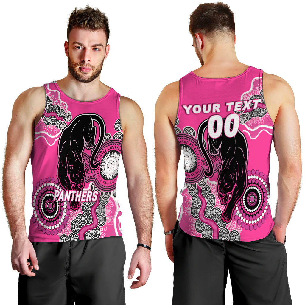 (Custom Personalised) Panthers Rugby 2022 Aboriginal Art Men Tank Top - - Vibe Hoodie Shop
