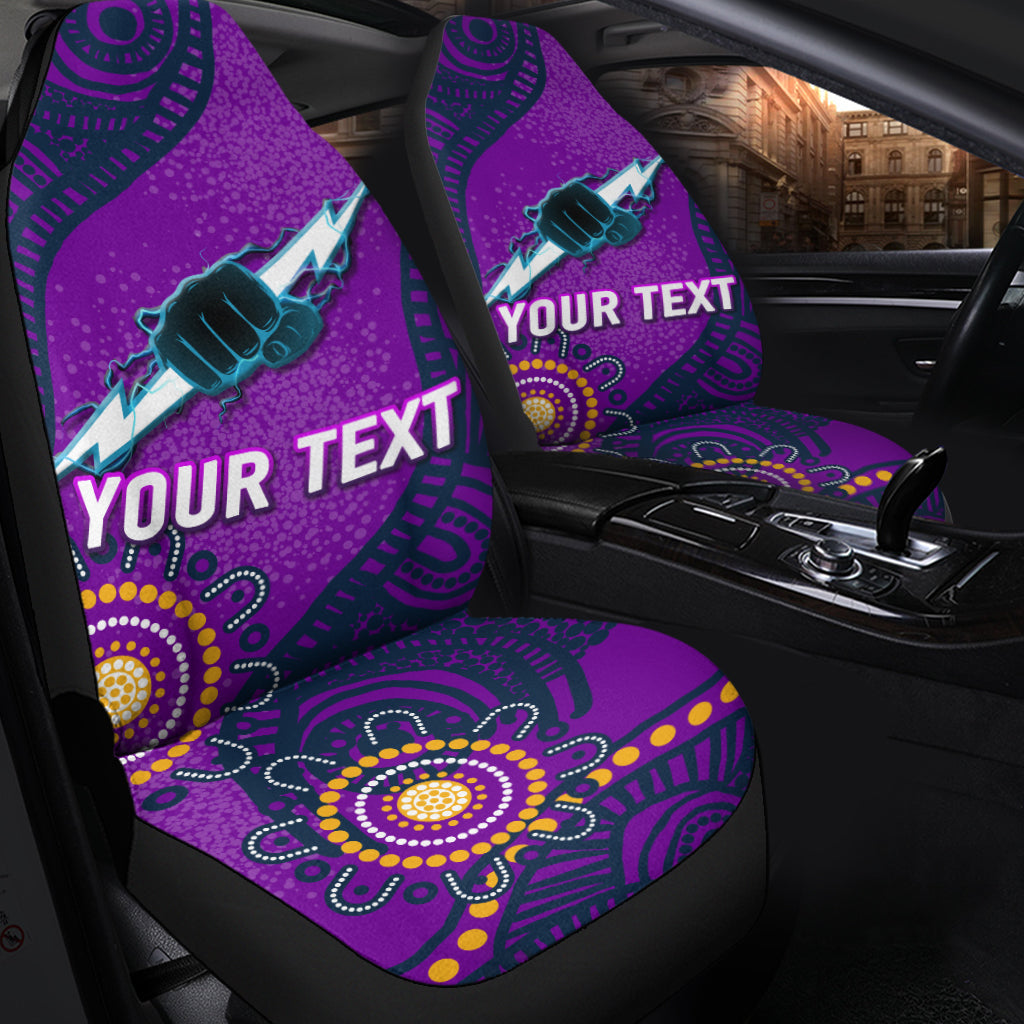 (Custom Personalised) Storm Rugby 2022 Aboriginal Art Car Seat Covers - - Vibe Hoodie Shop