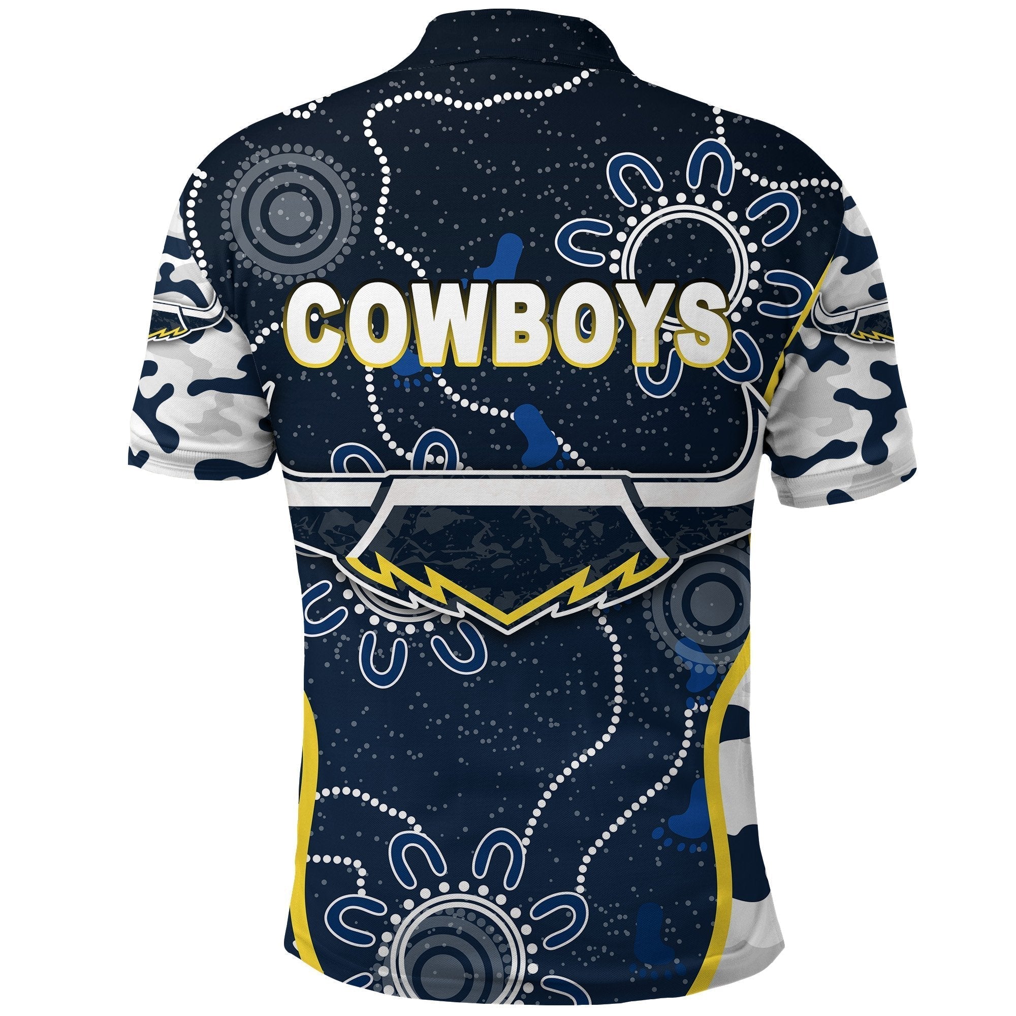 North Queensland Cowboys Polo Shirt ANZAC Day Camouflage Indigenous - Vibe Hoodie Shop