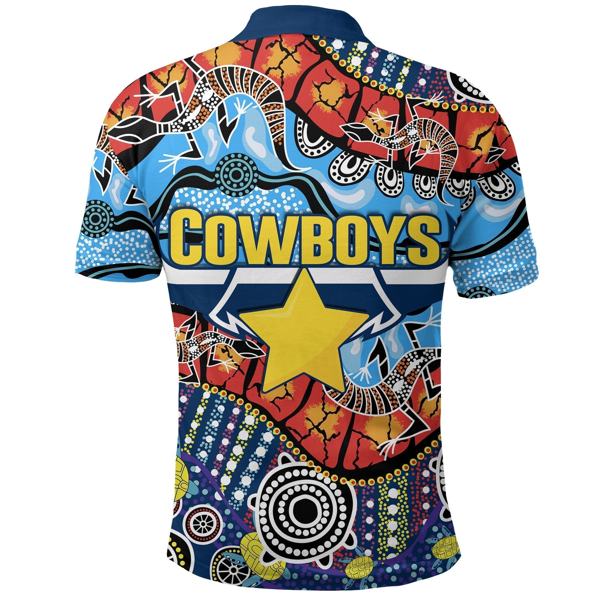 (Custom Personalised) Cowboys Indigenous Polo Shirt - Vibe Hoodie Shop