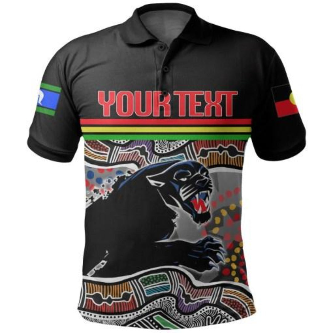 (Custom Personalised) NAIDOC Panthers Polo Shirt Torres Strait Islanders - Vibe Hoodie Shop