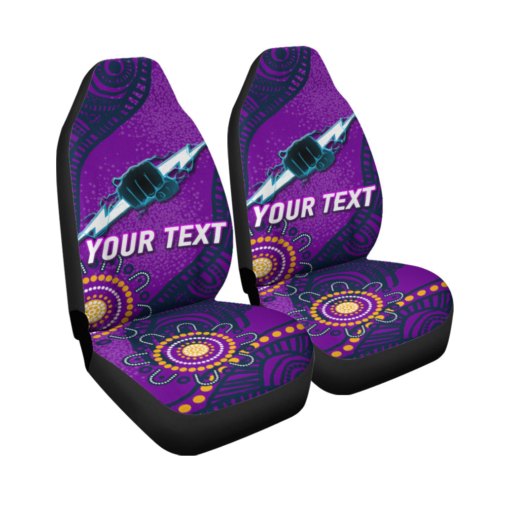 (Custom Personalised) Storm Rugby 2022 Aboriginal Art Car Seat Covers - - Vibe Hoodie Shop