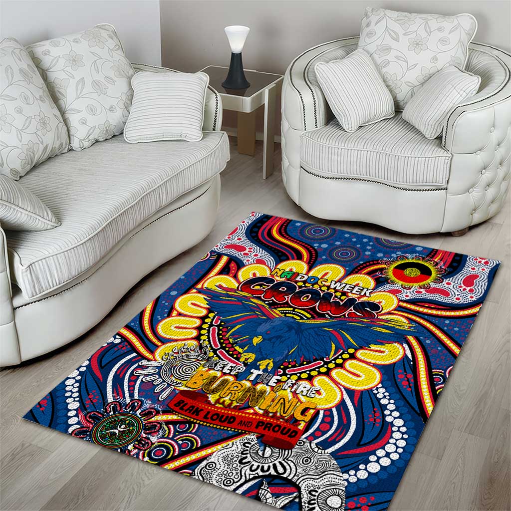 Adelaide Crows NAIDOC Week 2024 Area Rug Mascot Football - Vibe Hoodie Shop