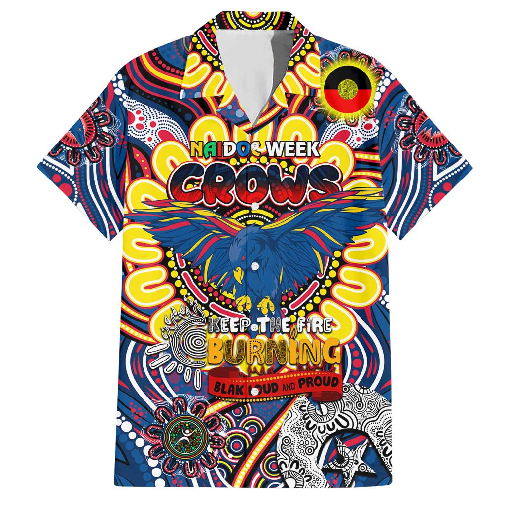 Custom Adelaide Crows NAIDOC Week 2024 Hawaiian Shirt Mascot Football - Vibe Hoodie Shop