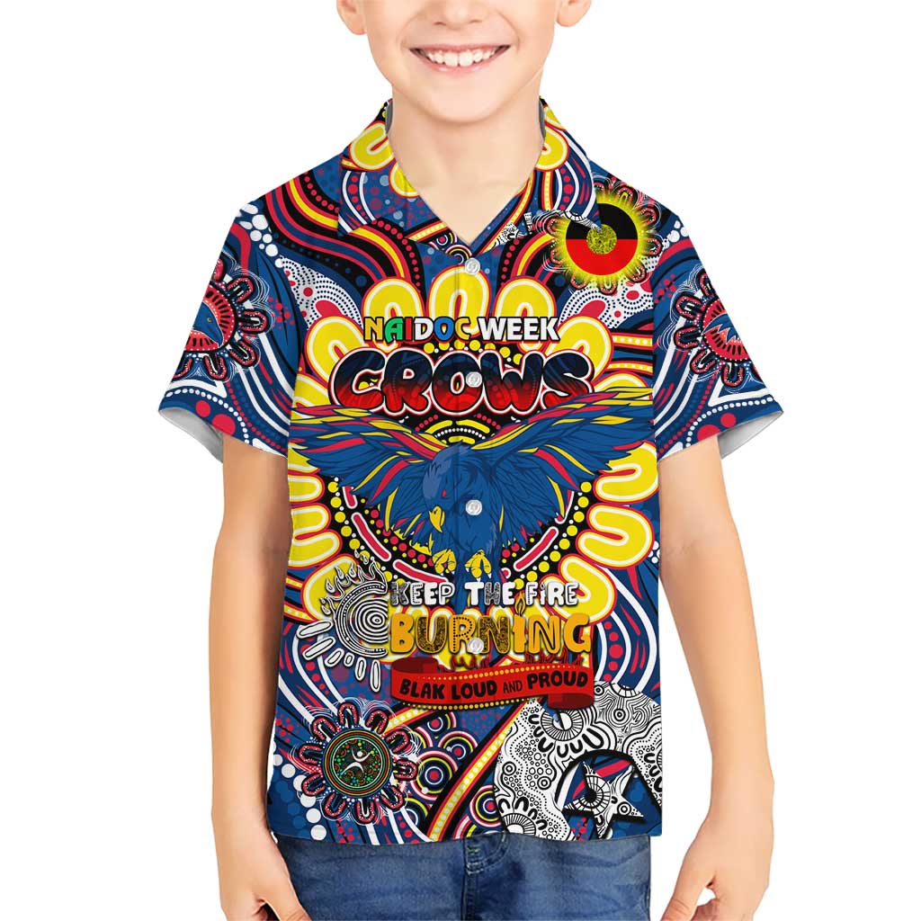 Custom Adelaide Crows NAIDOC Week 2024 Hawaiian Shirt Mascot Football - Vibe Hoodie Shop