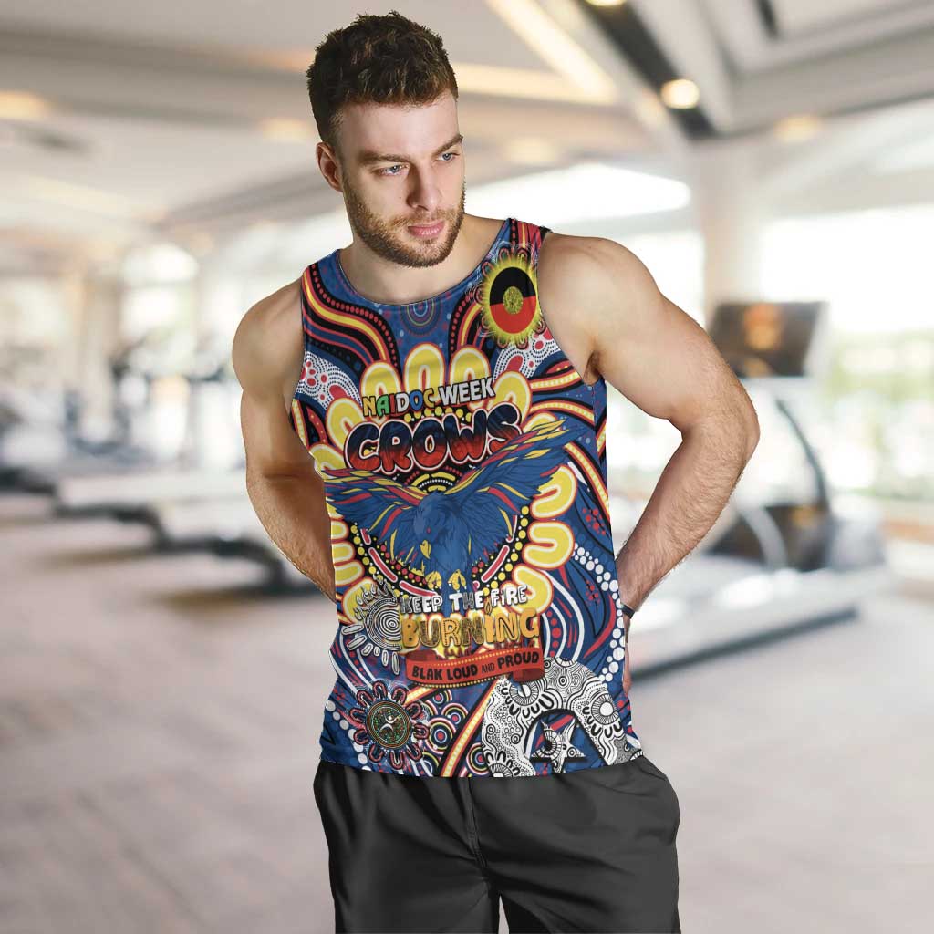 Custom Adelaide Crows NAIDOC Week 2024 Men Tank Top Mascot Football - Vibe Hoodie Shop