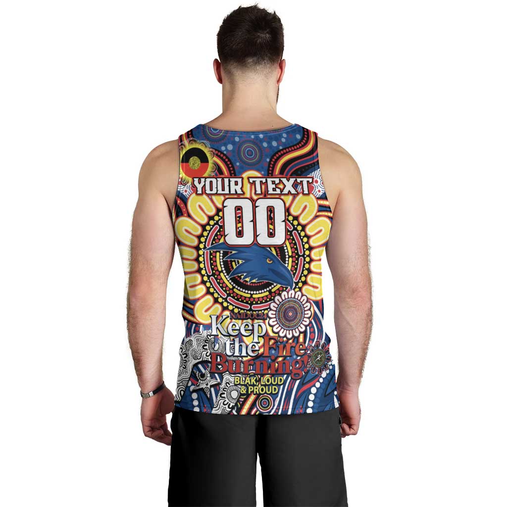 Custom Adelaide Crows NAIDOC Week 2024 Men Tank Top Mascot Football - Vibe Hoodie Shop