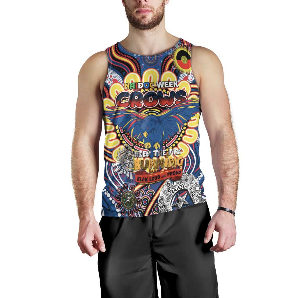 Custom Adelaide Crows NAIDOC Week 2024 Men Tank Top Mascot Football - Vibe Hoodie Shop