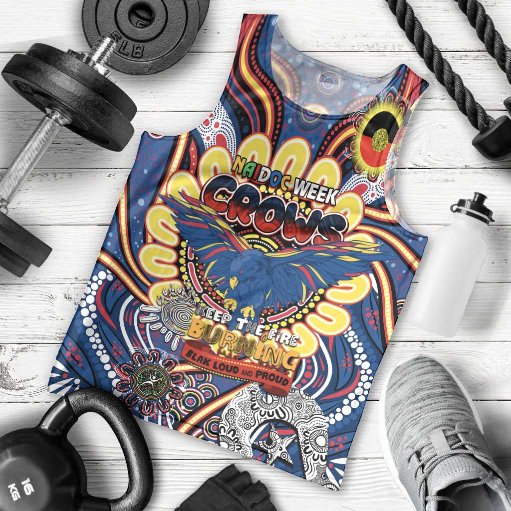 Custom Adelaide Crows NAIDOC Week 2024 Men Tank Top Mascot Football - Vibe Hoodie Shop