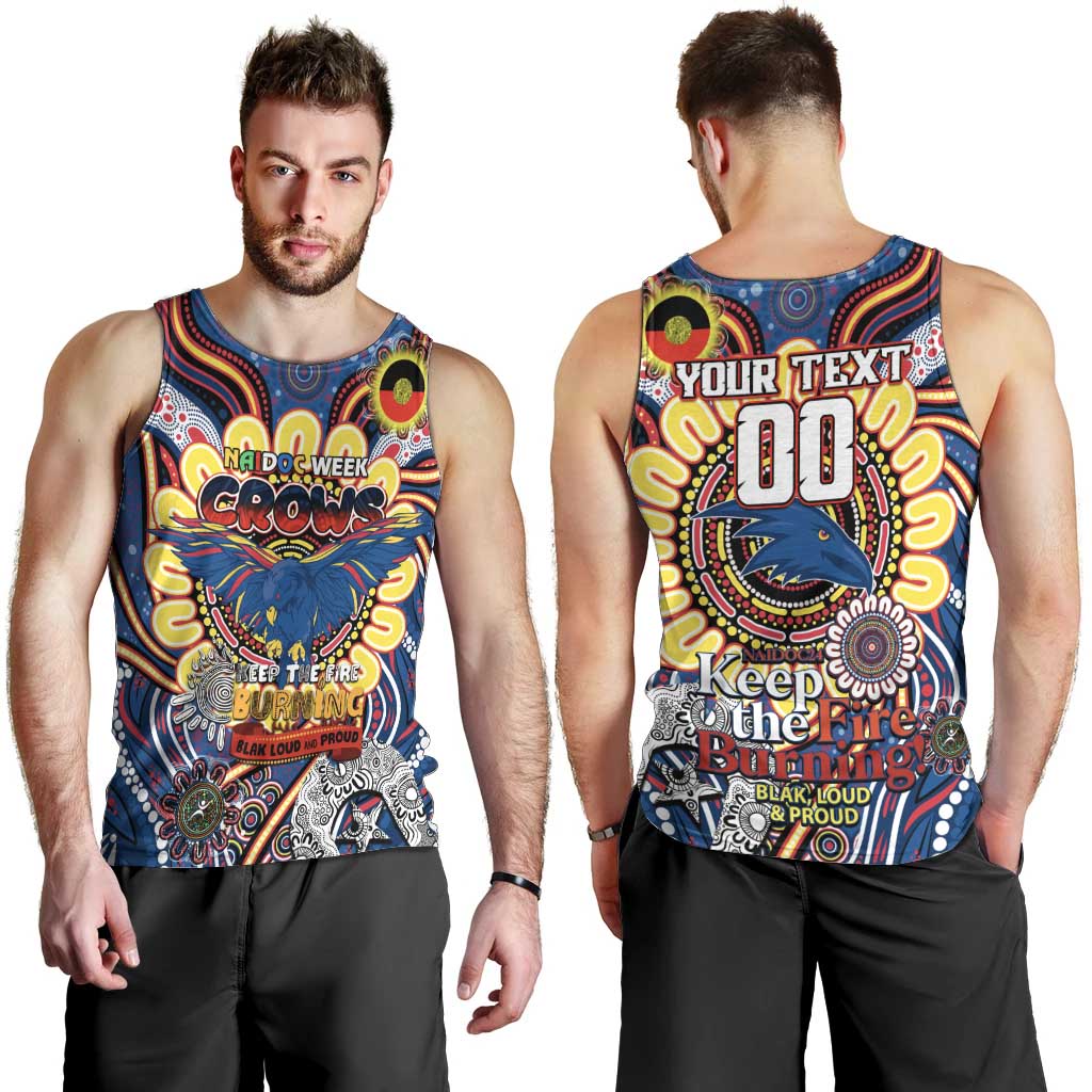 Custom Adelaide Crows NAIDOC Week 2024 Men Tank Top Mascot Football - Vibe Hoodie Shop