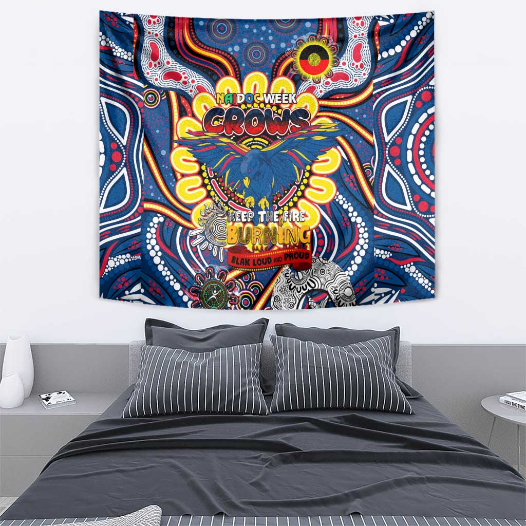 Adelaide Crows NAIDOC Week 2024 Tapestry Mascot Football - Vibe Hoodie Shop