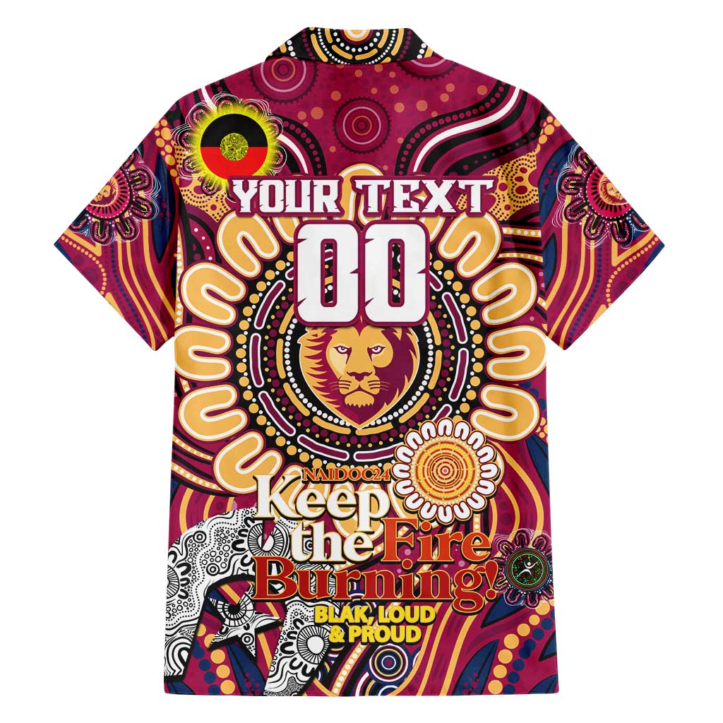 Custom Brisbane Lions NAIDOC Week 2024 Hawaiian Shirt Mascot Football - Vibe Hoodie Shop