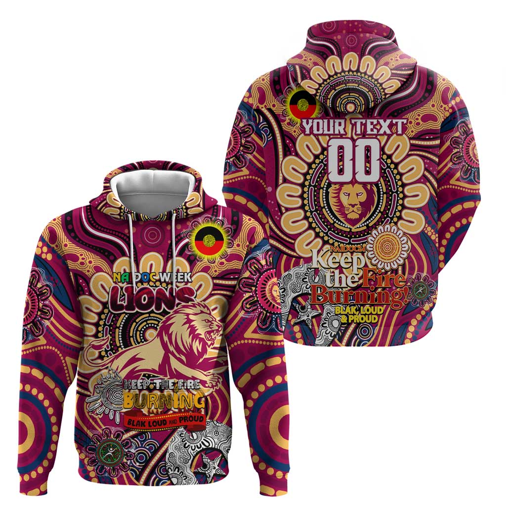 Custom Brisbane Lions NAIDOC Week 2024 Hoodie Mascot Football - Vibe Hoodie Shop
