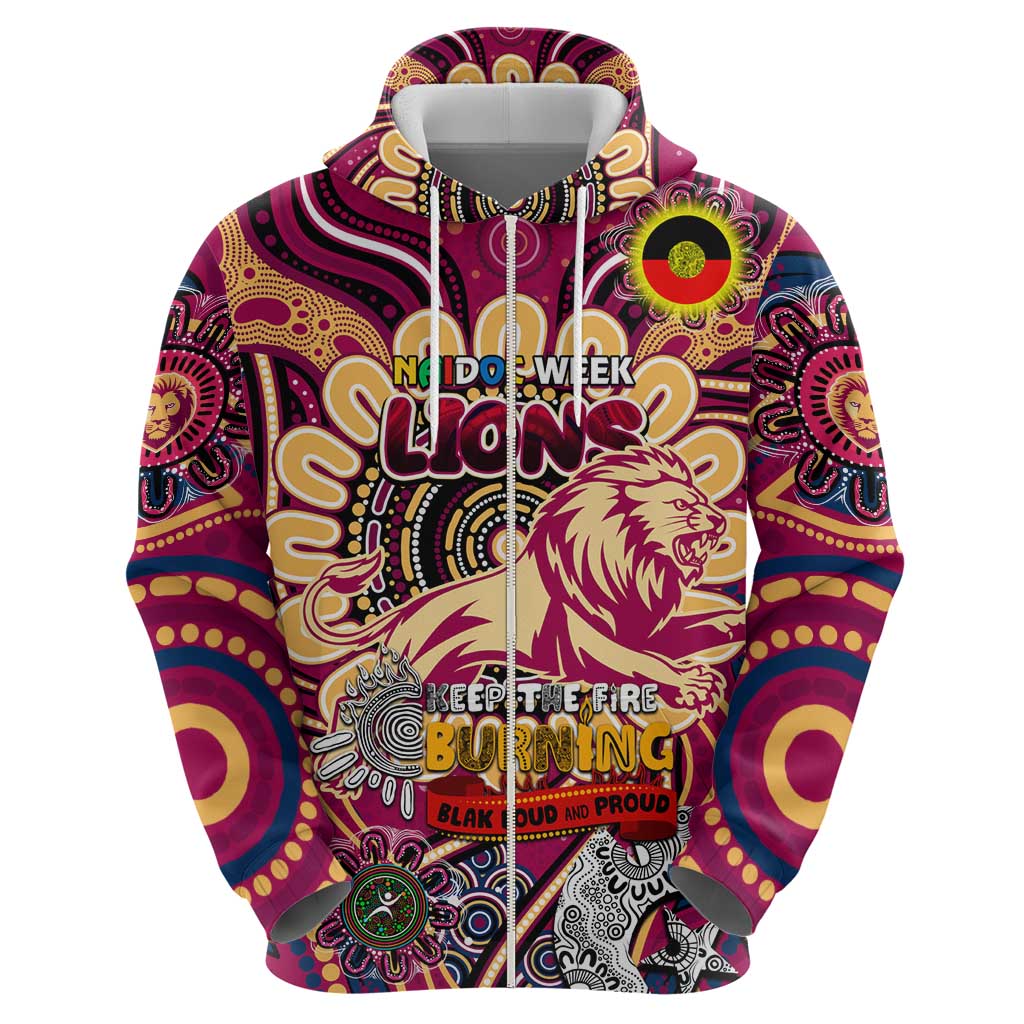 Custom Brisbane Lions NAIDOC Week 2024 Hoodie Mascot Football - Vibe Hoodie Shop