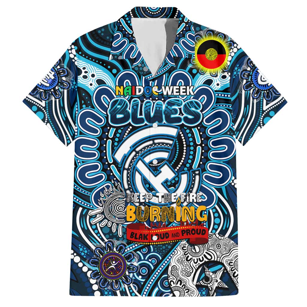 Custom Carlton Blues NAIDOC Week 2024 Hawaiian Shirt Mascot Football - Vibe Hoodie Shop