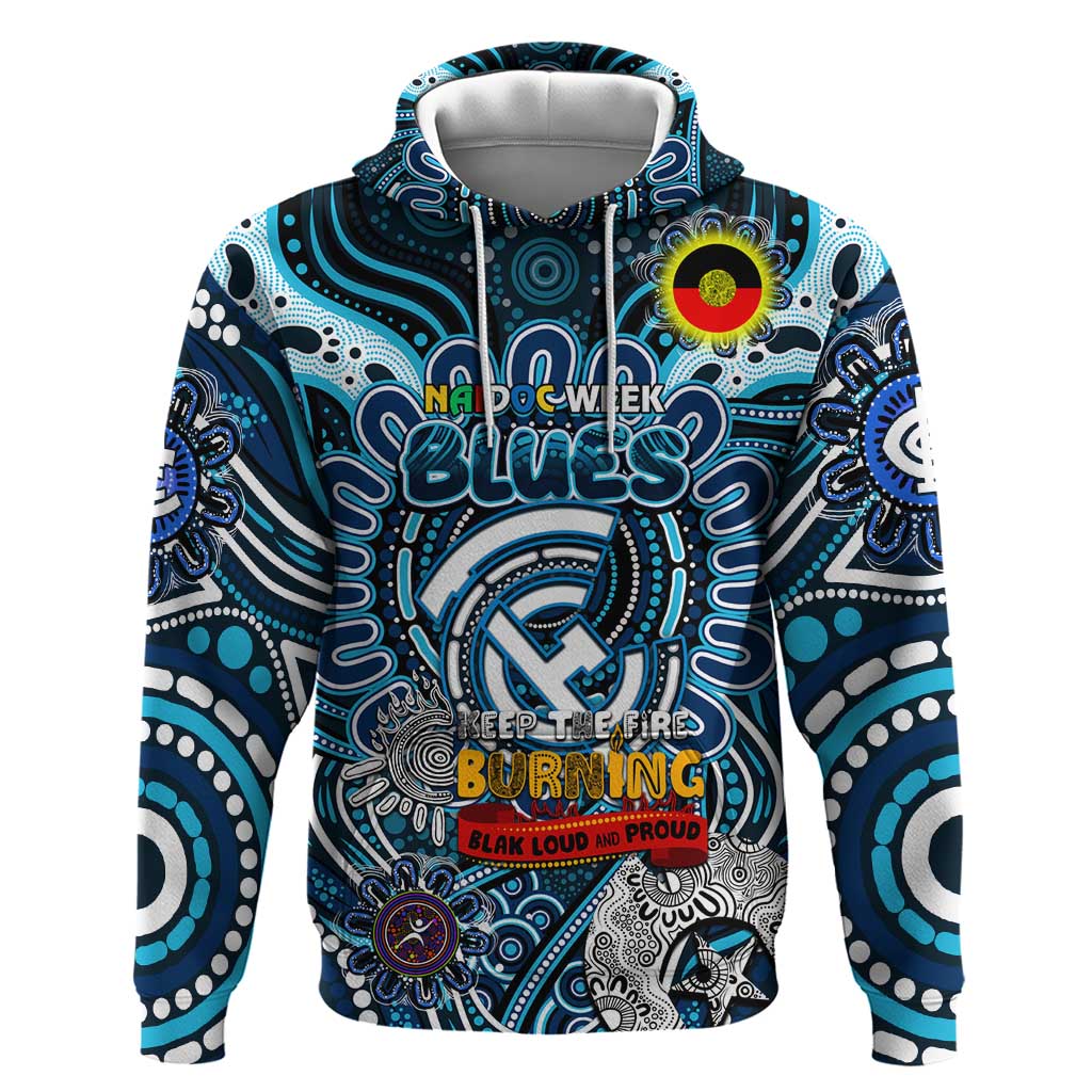 Custom Carlton Blues NAIDOC Week 2024 Hoodie Mascot Football - Vibe Hoodie Shop
