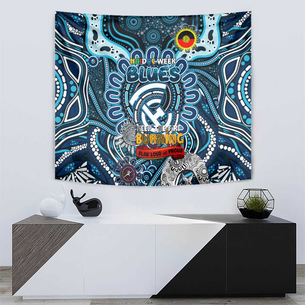 Carlton Blues NAIDOC Week 2024 Tapestry Mascot Football - Vibe Hoodie Shop