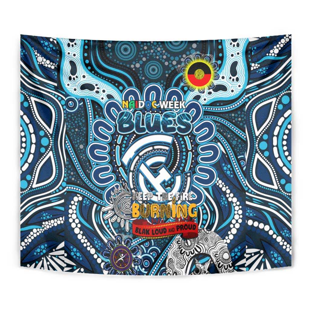 Carlton Blues NAIDOC Week 2024 Tapestry Mascot Football - Vibe Hoodie Shop