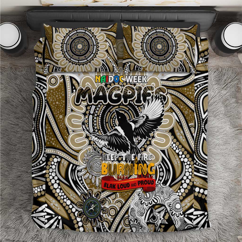 Collingwood Magpies NAIDOC Week 2024 Bedding Set Mascot Football - Vibe Hoodie Shop