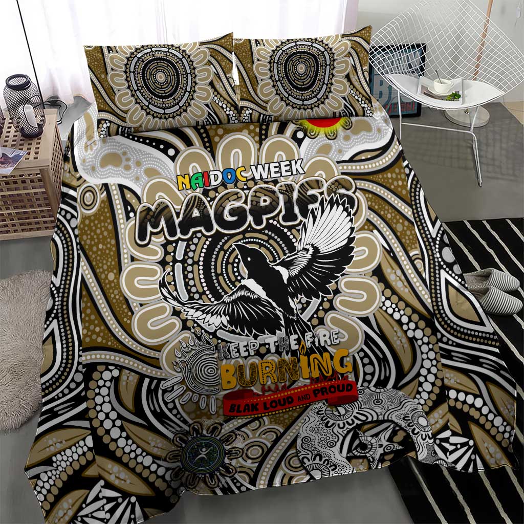 Collingwood Magpies NAIDOC Week 2024 Bedding Set Mascot Football - Vibe Hoodie Shop