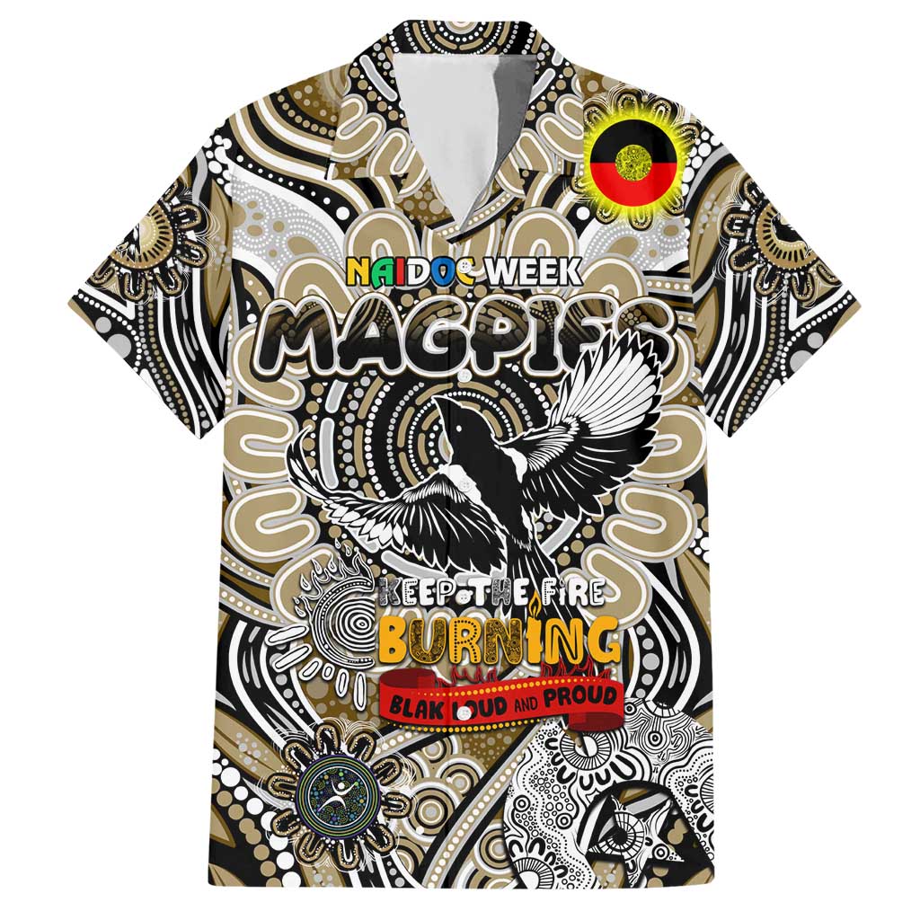 Custom Collingwood Magpies NAIDOC Week 2024 Hawaiian Shirt Mascot Football - Vibe Hoodie Shop