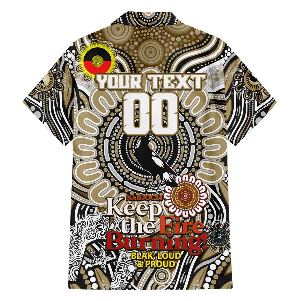 Custom Collingwood Magpies NAIDOC Week 2024 Hawaiian Shirt Mascot Football - Vibe Hoodie Shop