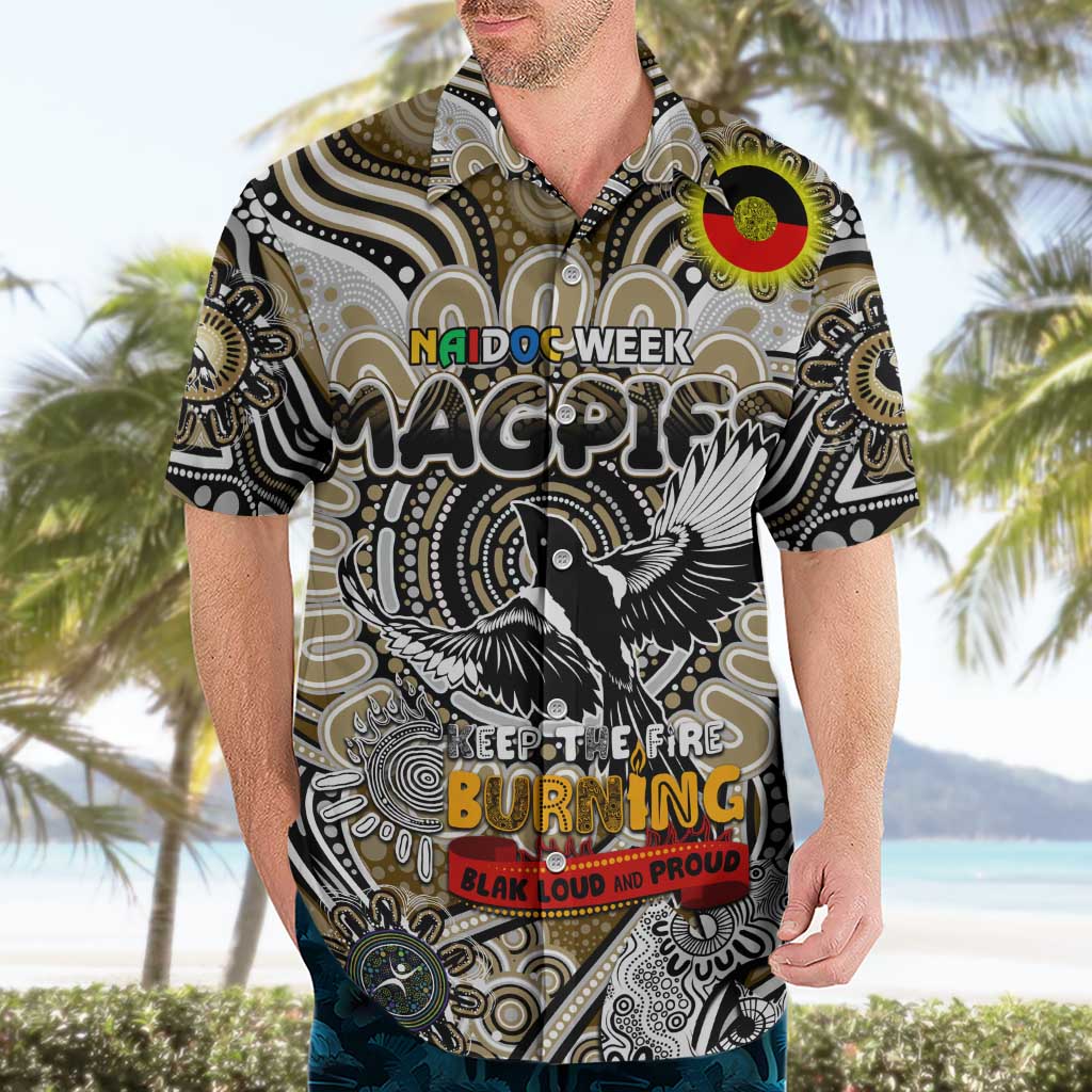 Custom Collingwood Magpies NAIDOC Week 2024 Hawaiian Shirt Mascot Football - Vibe Hoodie Shop