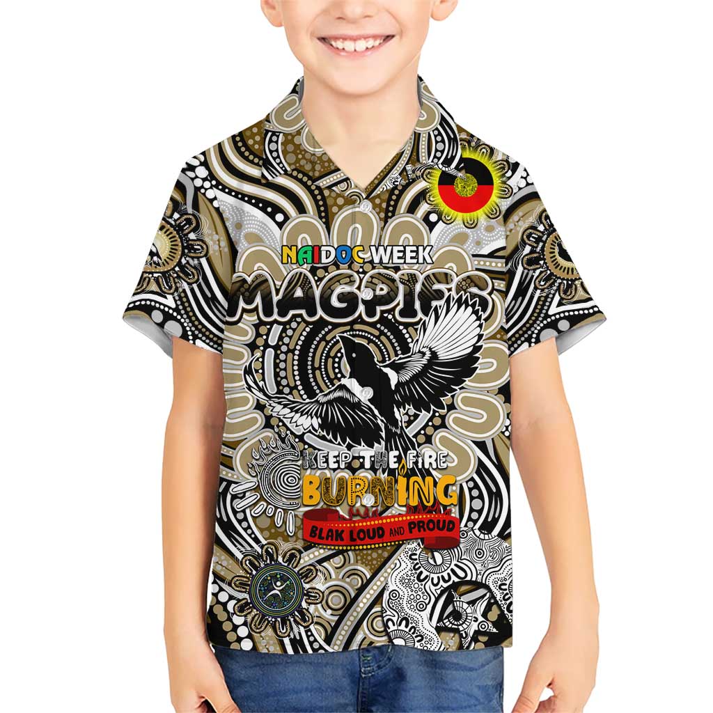 Custom Collingwood Magpies NAIDOC Week 2024 Hawaiian Shirt Mascot Football - Vibe Hoodie Shop