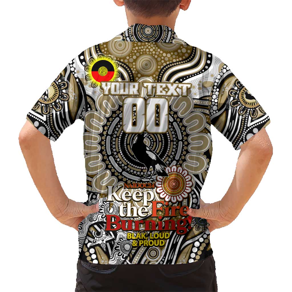 Custom Collingwood Magpies NAIDOC Week 2024 Hawaiian Shirt Mascot Football - Vibe Hoodie Shop