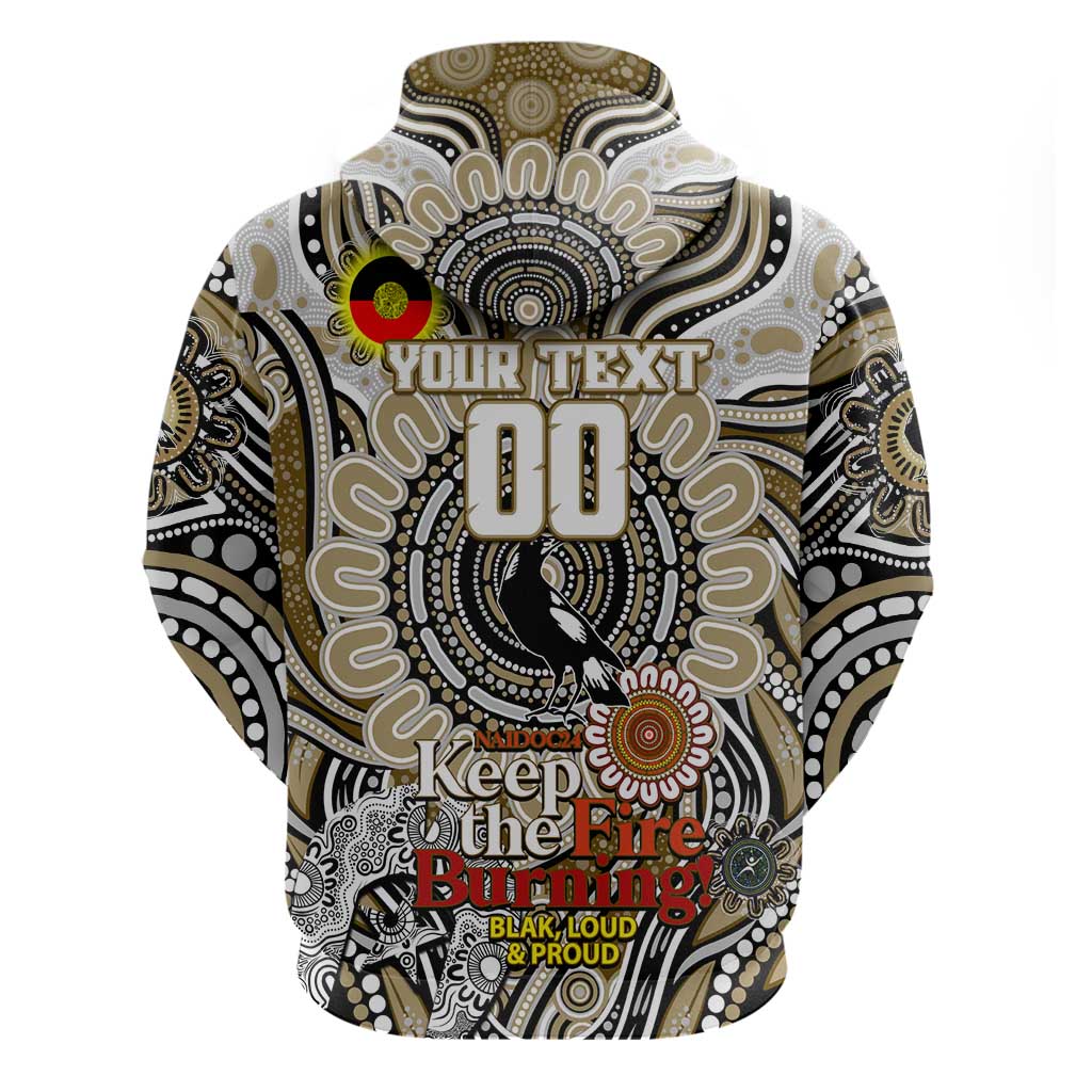 Custom Collingwood Magpies NAIDOC Week 2024 Hoodie Mascot Football - Vibe Hoodie Shop