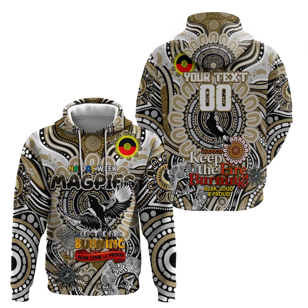 Custom Collingwood Magpies NAIDOC Week 2024 Hoodie Mascot Football - Vibe Hoodie Shop