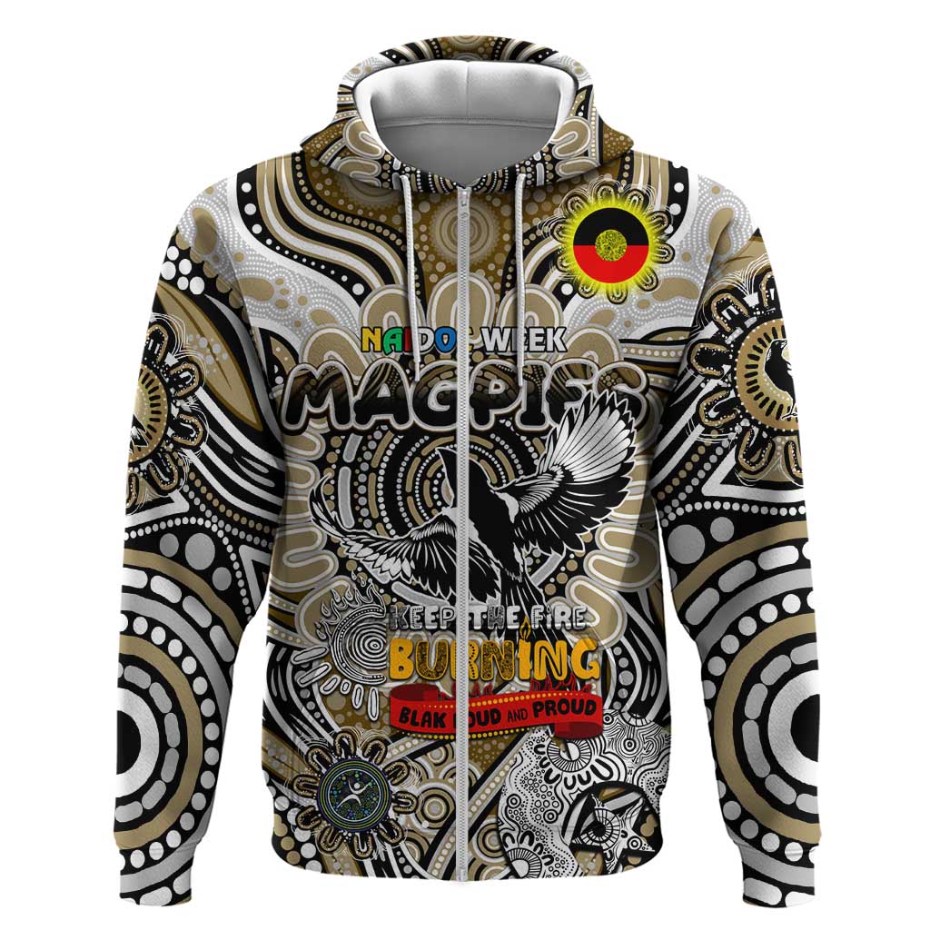 Custom Collingwood Magpies NAIDOC Week 2024 Hoodie Mascot Football - Vibe Hoodie Shop