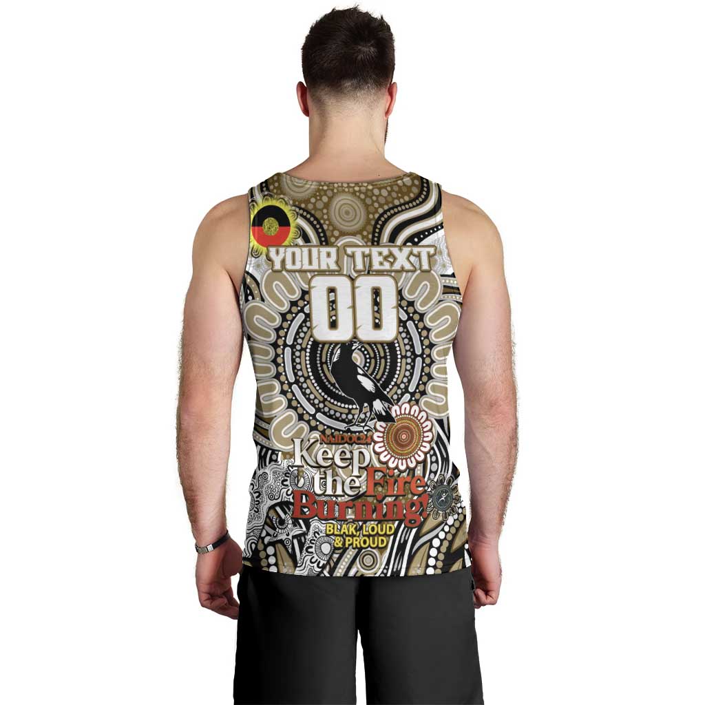Custom Collingwood Magpies NAIDOC Week 2024 Men Tank Top Mascot Football - Vibe Hoodie Shop