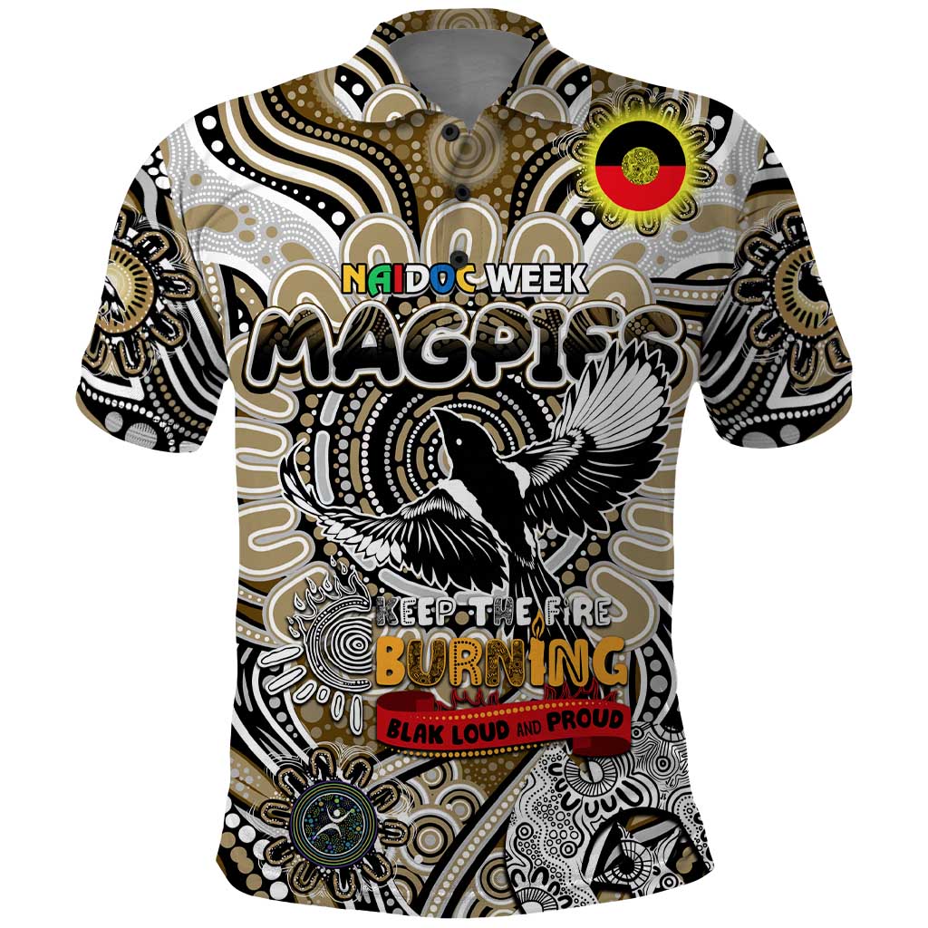 Custom Collingwood Magpies NAIDOC Week 2024 Polo Shirt Mascot Football - Vibe Hoodie Shop