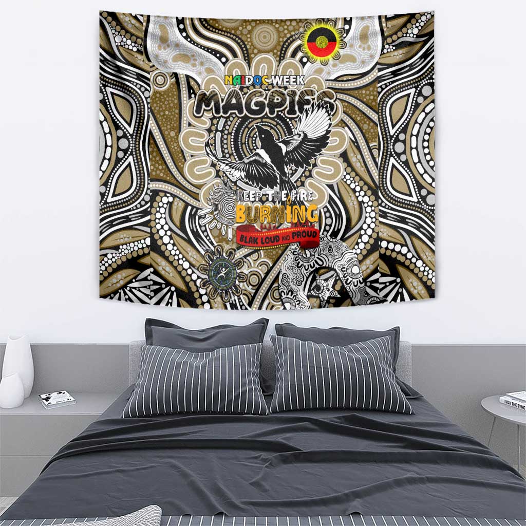 Collingwood Magpies NAIDOC Week 2024 Tapestry Mascot Football - Vibe Hoodie Shop