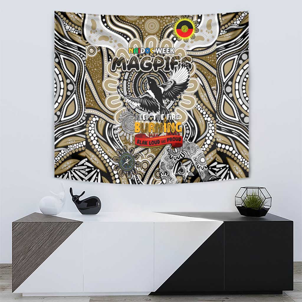 Collingwood Magpies NAIDOC Week 2024 Tapestry Mascot Football - Vibe Hoodie Shop