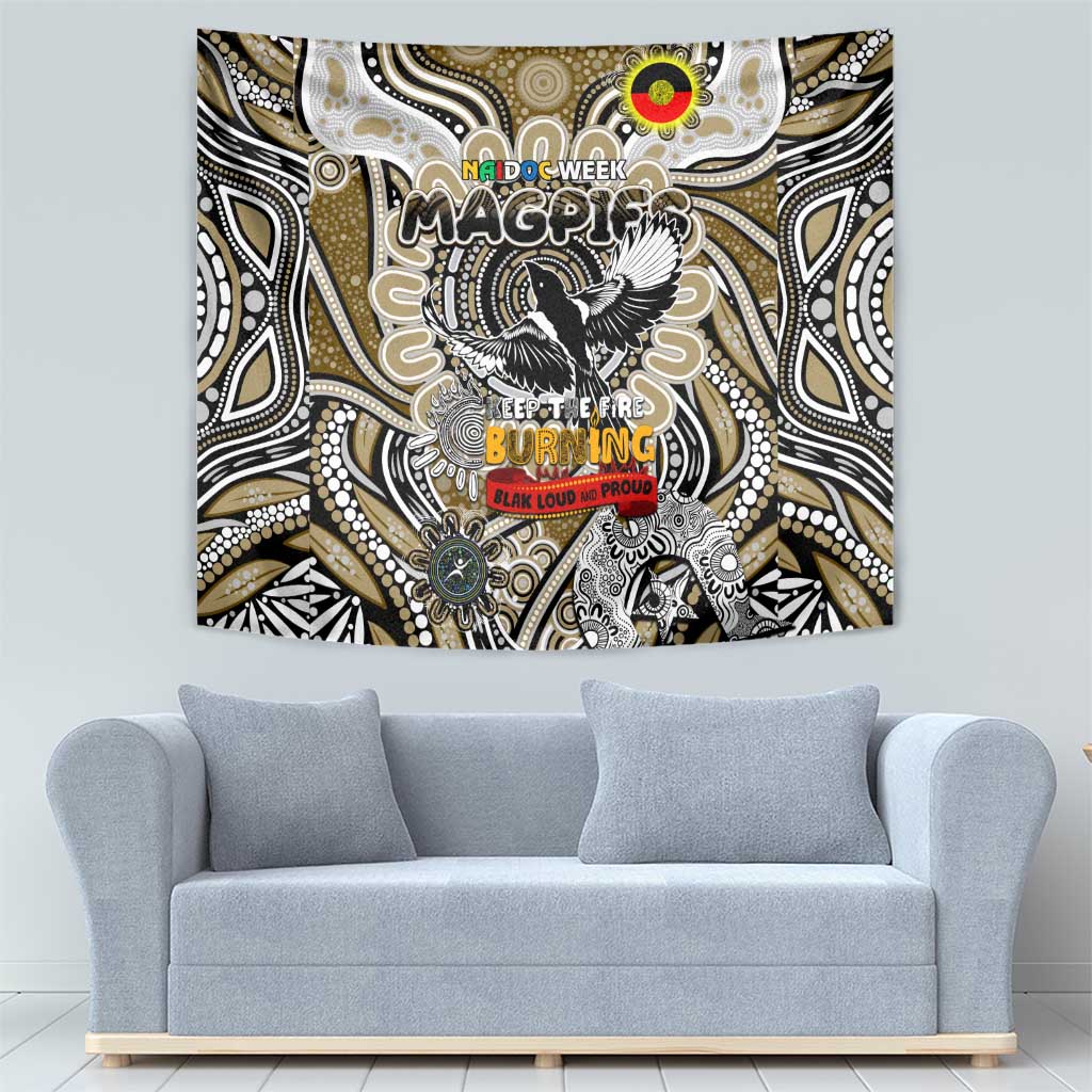 Collingwood Magpies NAIDOC Week 2024 Tapestry Mascot Football - Vibe Hoodie Shop