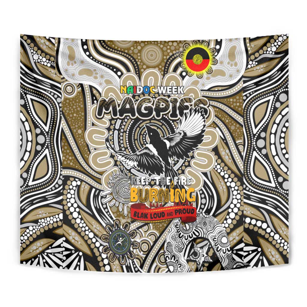 Collingwood Magpies NAIDOC Week 2024 Tapestry Mascot Football - Vibe Hoodie Shop