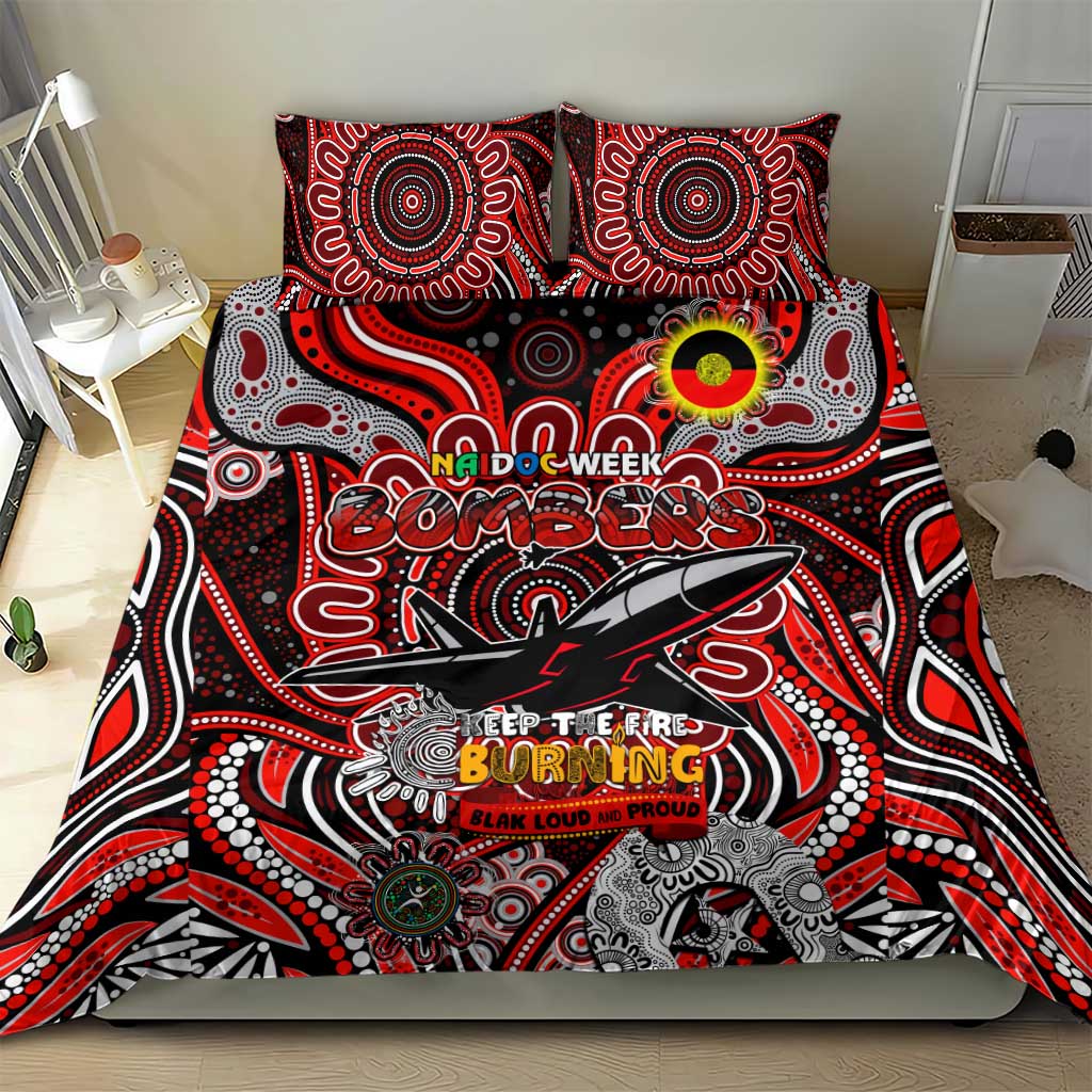 Essendon Bombers NAIDOC Week 2024 Bedding Set Mascot Football - Vibe Hoodie Shop