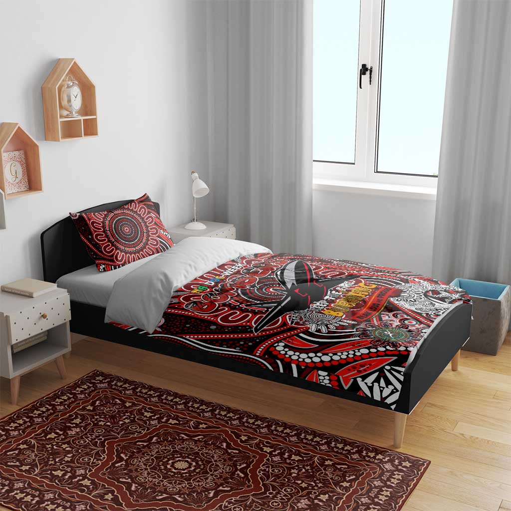 Essendon Bombers NAIDOC Week 2024 Bedding Set Mascot Football - Vibe Hoodie Shop