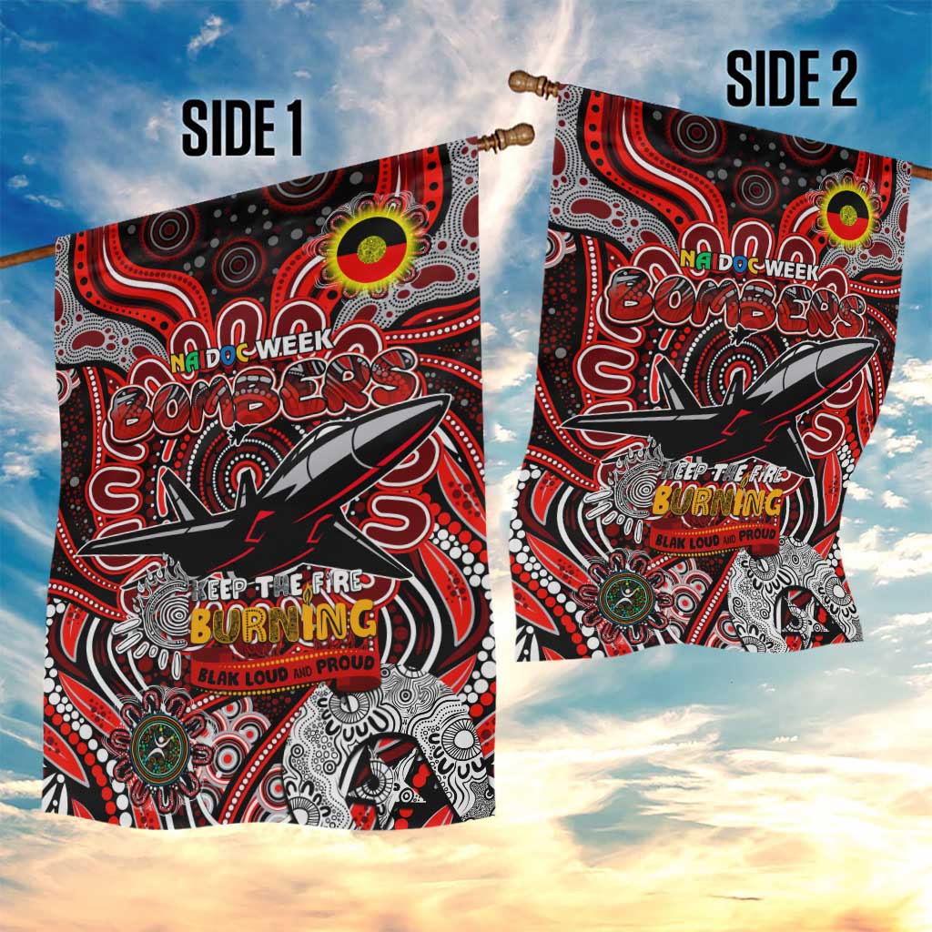 Essendon Bombers NAIDOC Week 2024 Garden Flag Mascot Football - Vibe Hoodie Shop