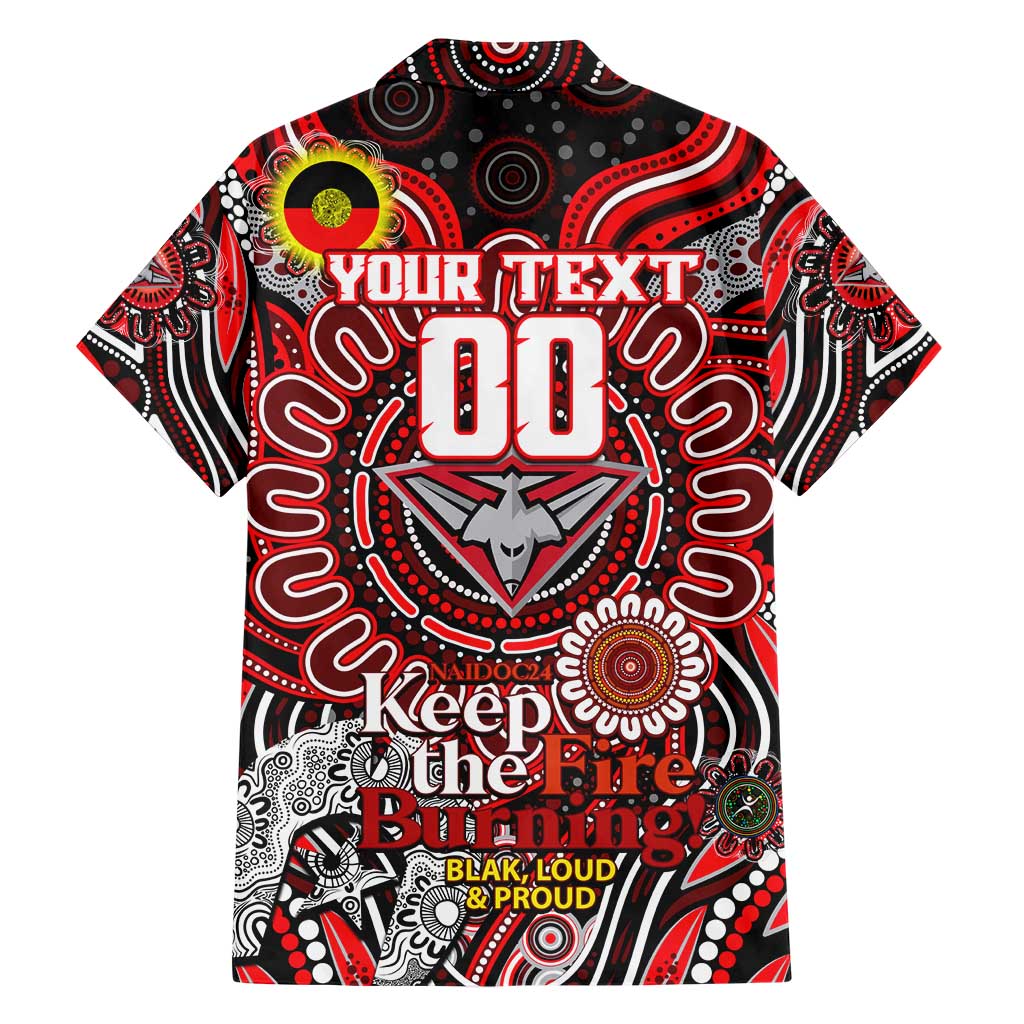 Custom Essendon Bombers NAIDOC Week 2024 Hawaiian Shirt Mascot Football - Vibe Hoodie Shop