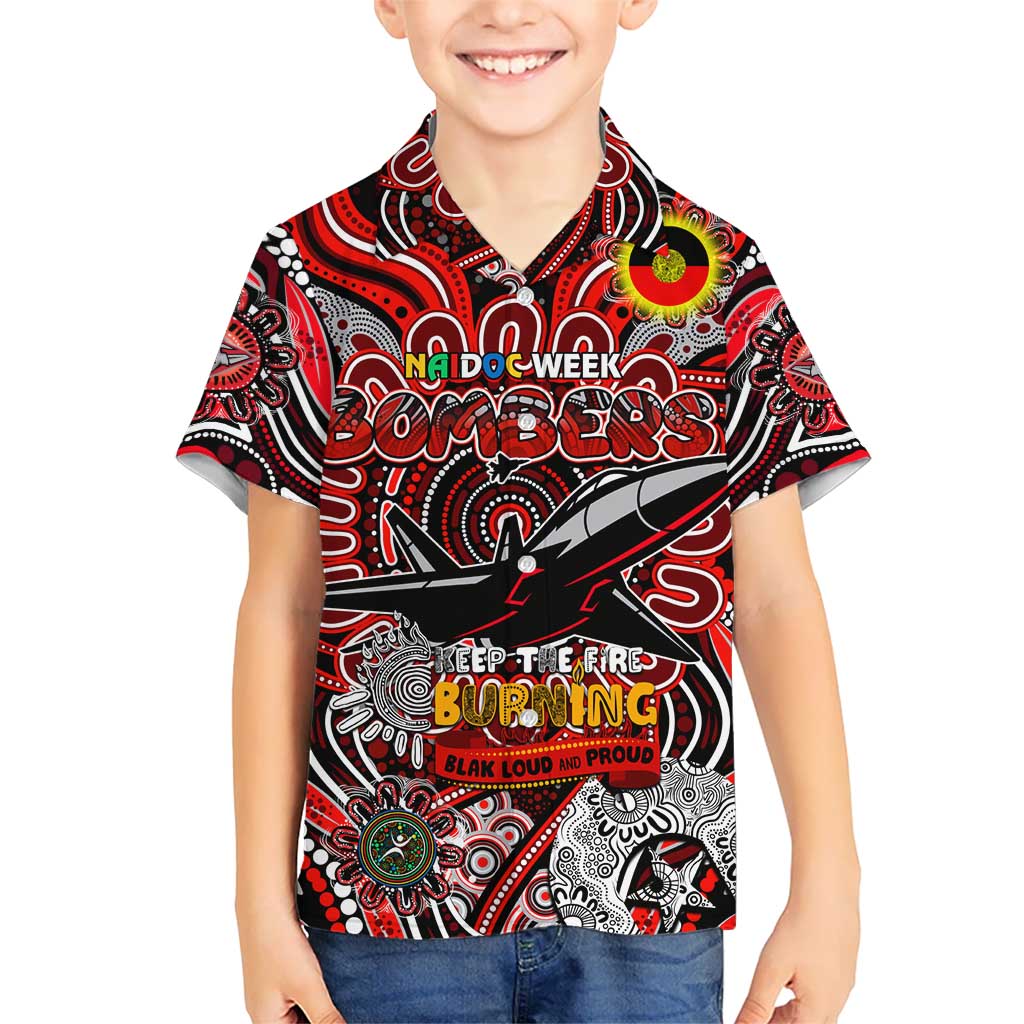 Custom Essendon Bombers NAIDOC Week 2024 Hawaiian Shirt Mascot Football - Vibe Hoodie Shop