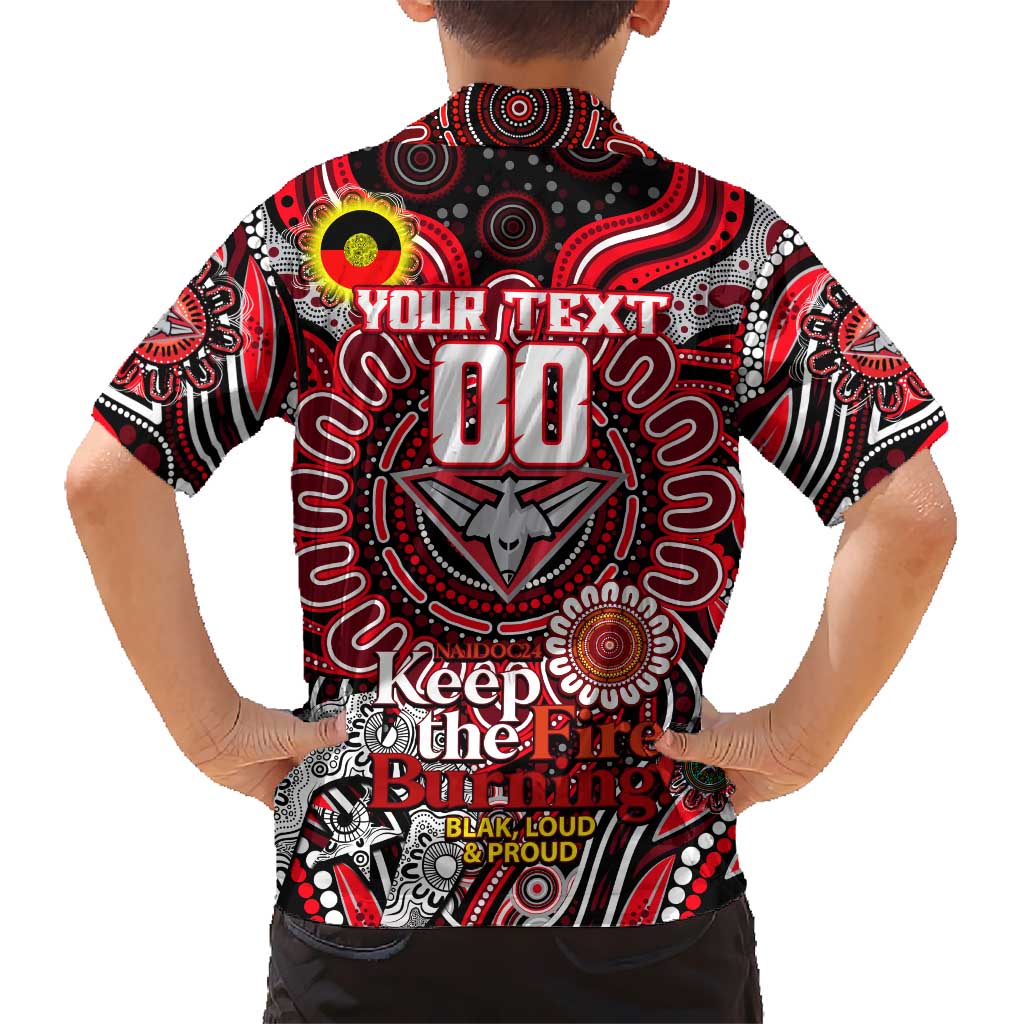 Custom Essendon Bombers NAIDOC Week 2024 Hawaiian Shirt Mascot Football - Vibe Hoodie Shop