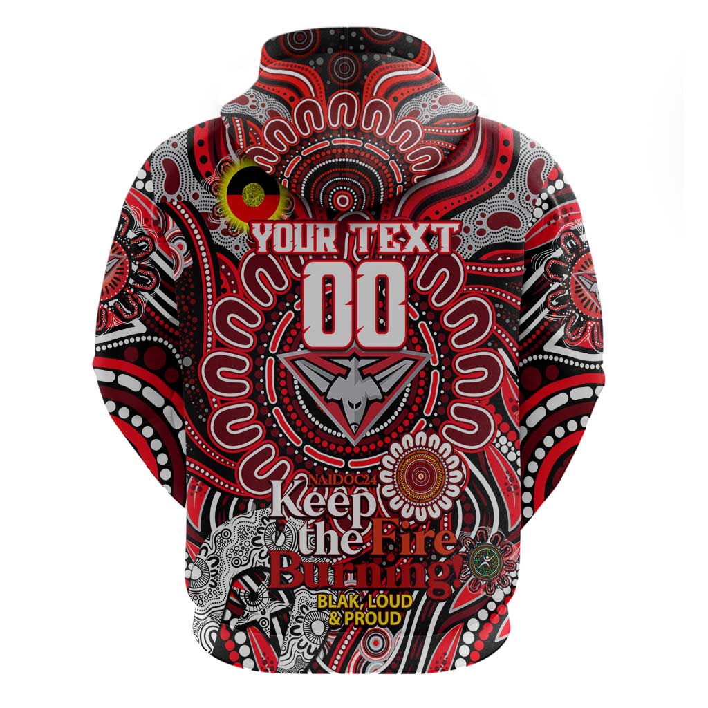 Custom Essendon Bombers NAIDOC Week 2024 Hoodie Mascot Football - Vibe Hoodie Shop