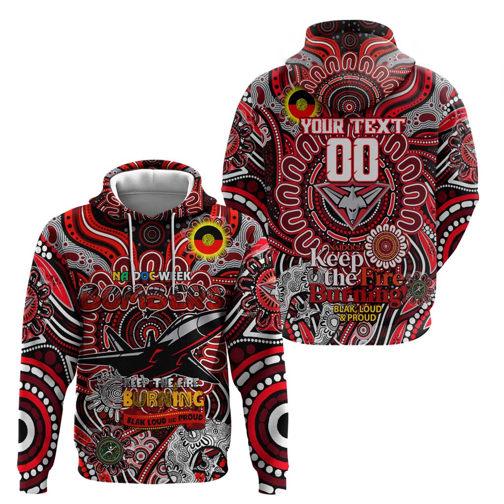 Custom Essendon Bombers NAIDOC Week 2024 Hoodie Mascot Football - Vibe Hoodie Shop