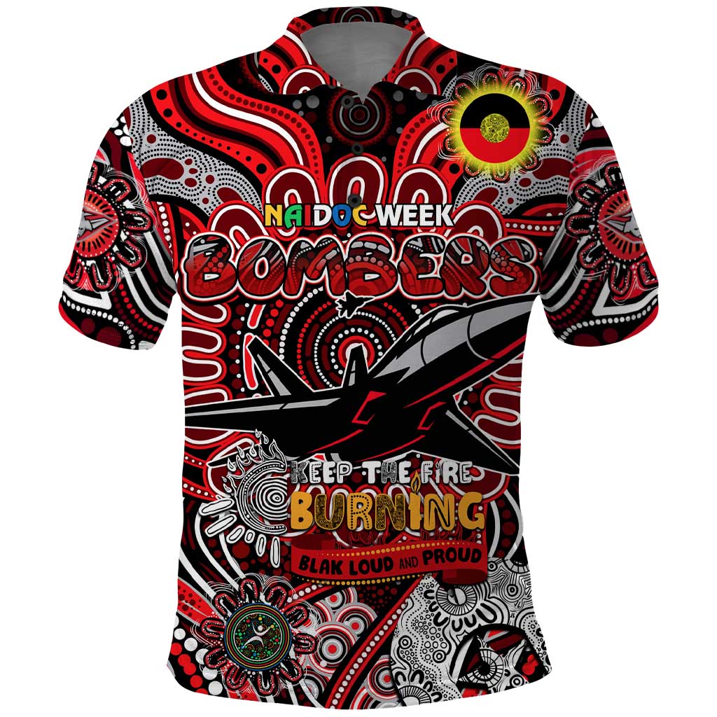 Custom Essendon Bombers NAIDOC Week 2024 Polo Shirt Mascot Football - Vibe Hoodie Shop