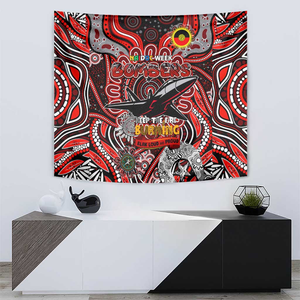 Essendon Bombers NAIDOC Week 2024 Tapestry Mascot Football - Vibe Hoodie Shop